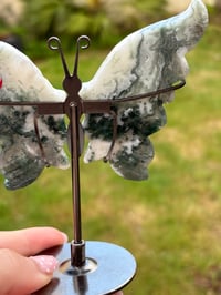 Image 5 of Moss Agate Butterfly Wings