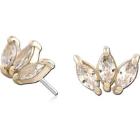 '3 Marquise Fan' by Goldy Luxe