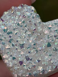 Image 3 of Aura Quartz Druzy Heart