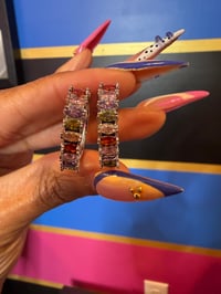 Bella Bling Hoop Purple Multi 