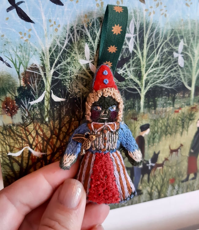 Mama Frog ~ Totem/figurine~ folk art