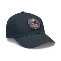 Image 2 of United States Department of Veterans Affairs (VA) Dad Cap with Leather Patch