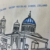 Image 2 of TOTE BAG Large - Άγιος Νικόλαος (Βαπόρια) Σύρος | Original Design