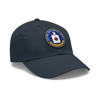 Image 2 of  Central Intelligence Agency (CIA) Dad Cap with Leather Patch
