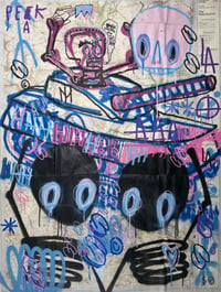Image 1 of MUTINY ON THE TANKY — original artwork — collaboration with Skeleton Cardboard and Marc Craig