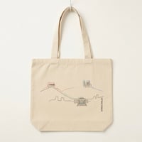 Image 1 of TOTE BAG Large - SYROS HILLS (Minimal Design) | Original Artwork