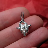 Image 5 of Demon head in silver