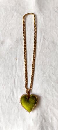 Image 4 of 💕 Collane CUORE con catena 💕 in velluto con perline  