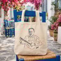 Image 4 of TOTE BAG Large - Μάρκος Βαμβακάρης (Portrait) | Original Artwork