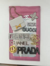 10x mixed colour metal charms