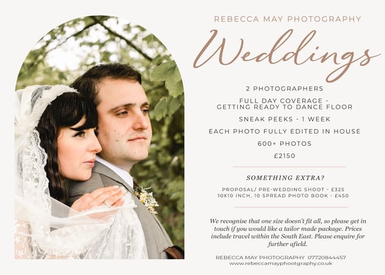 Image of Wedding Photography Deposit (Full Day)