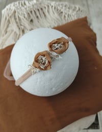 Image 5 of Newborn Headband – Cinnamon Brown Photo Prop