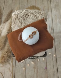 Image 1 of Newborn Headband – Cinnamon Brown Photo Prop