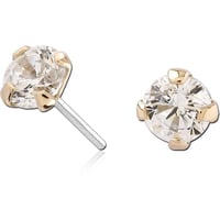 '4 Prong • Faceted Stone' by Goldy Luxe