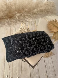 Image 1 of Black Chiffon Photo Prop Set – Photography Backdrop Fabric