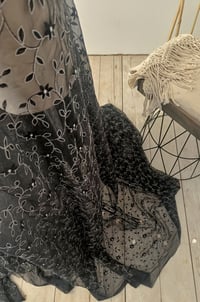 Image 3 of Black Chiffon Photo Prop Set – Photography Backdrop Fabric