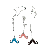 Image 1 of mustache necklaces! 3 new colors!