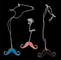 Image 2 of mustache necklaces! 3 new colors!