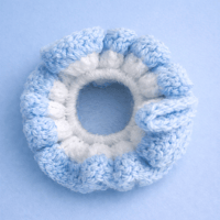 Petit chouchou bleu/blanc