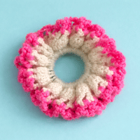 Petit chouchou rose/blanc