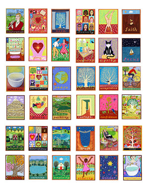 Image of Repair-- illumination series print on wooden plaque-- regular size