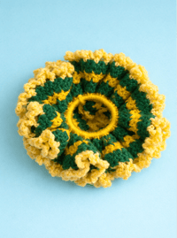 Gros chouchou vert/jaune