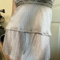 Image 4 of Grey beaded babydoll top & matching skirt