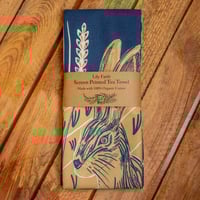 Image 1 of Moonlit Hare Tea Towel by Lily Faith