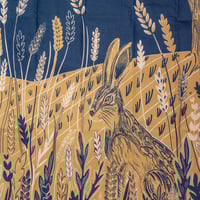 Image 6 of Moonlit Hare Tea Towel by Lily Faith