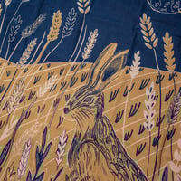 Image 7 of Moonlit Hare Tea Towel by Lily Faith