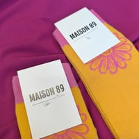 Image 4 of Chaussettes unisexe jaunes Maison 89