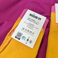 Image 3 of Chaussettes unisexe jaunes Maison 89