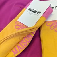 Image 2 of Chaussettes unisexe jaunes Maison 89