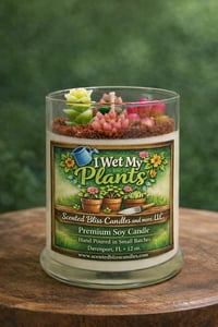 I wet my plants candle 