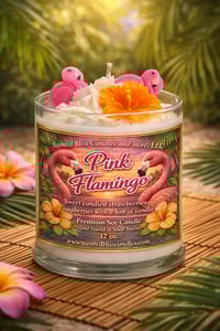 Pink Flamingo Candle 