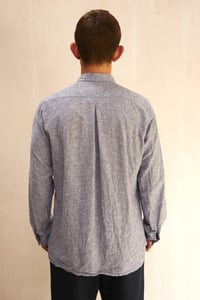 Image 3 of BED SHIRT - blue chambray