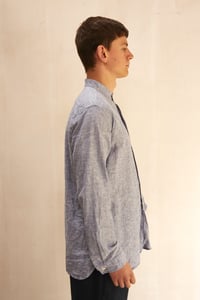 Image 2 of BED SHIRT - blue chambray