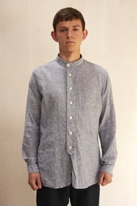 Image 1 of BED SHIRT - blue chambray