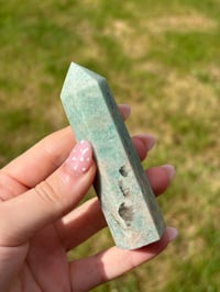 Image 1 of Amazonite With Smokey Quartz Tower