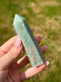 Image 2 of Amazonite With Smokey Quartz Tower