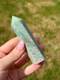 Image 5 of Amazonite With Smokey Quartz Tower