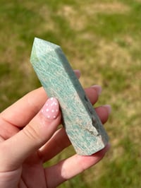 Image 6 of Amazonite With Smokey Quartz Tower