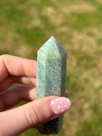 Image 7 of Amazonite With Smokey Quartz Tower