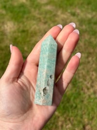 Image 8 of Amazonite With Smokey Quartz Tower