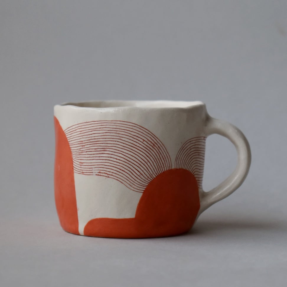Image of Orange Double Espresso Cup
