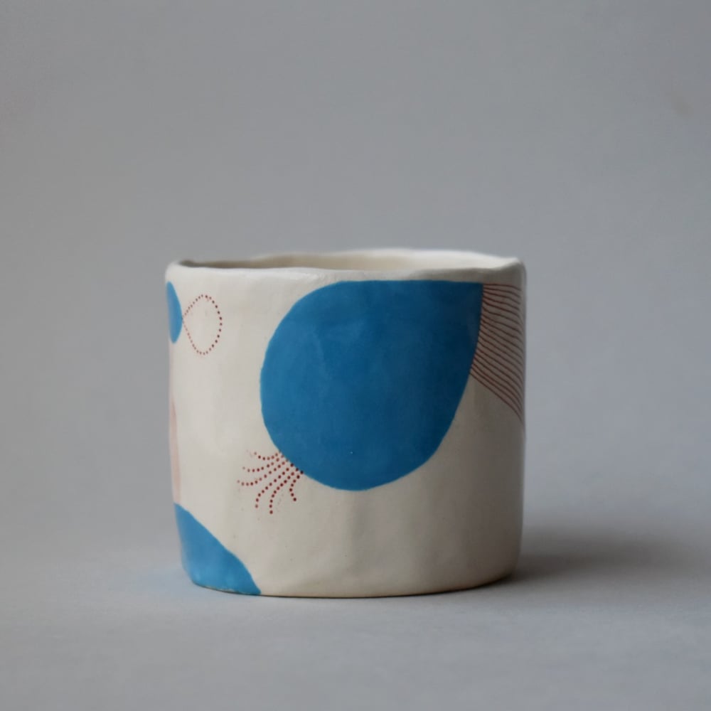 Image of Blue Double Espresso Cup