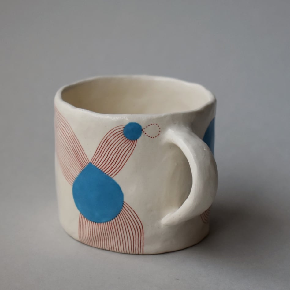 Image of Blue Double Espresso Cup