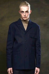 Image 1 of BRITISH WORKWEAR JACKET wax cotton - Navy