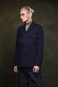 Image 2 of BRITISH WORKWEAR JACKET wax cotton - Navy