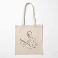 Image 1 of TOTE BAG Small - Μάρκος Βαμβακάρης (Portrait) | Original Artwork